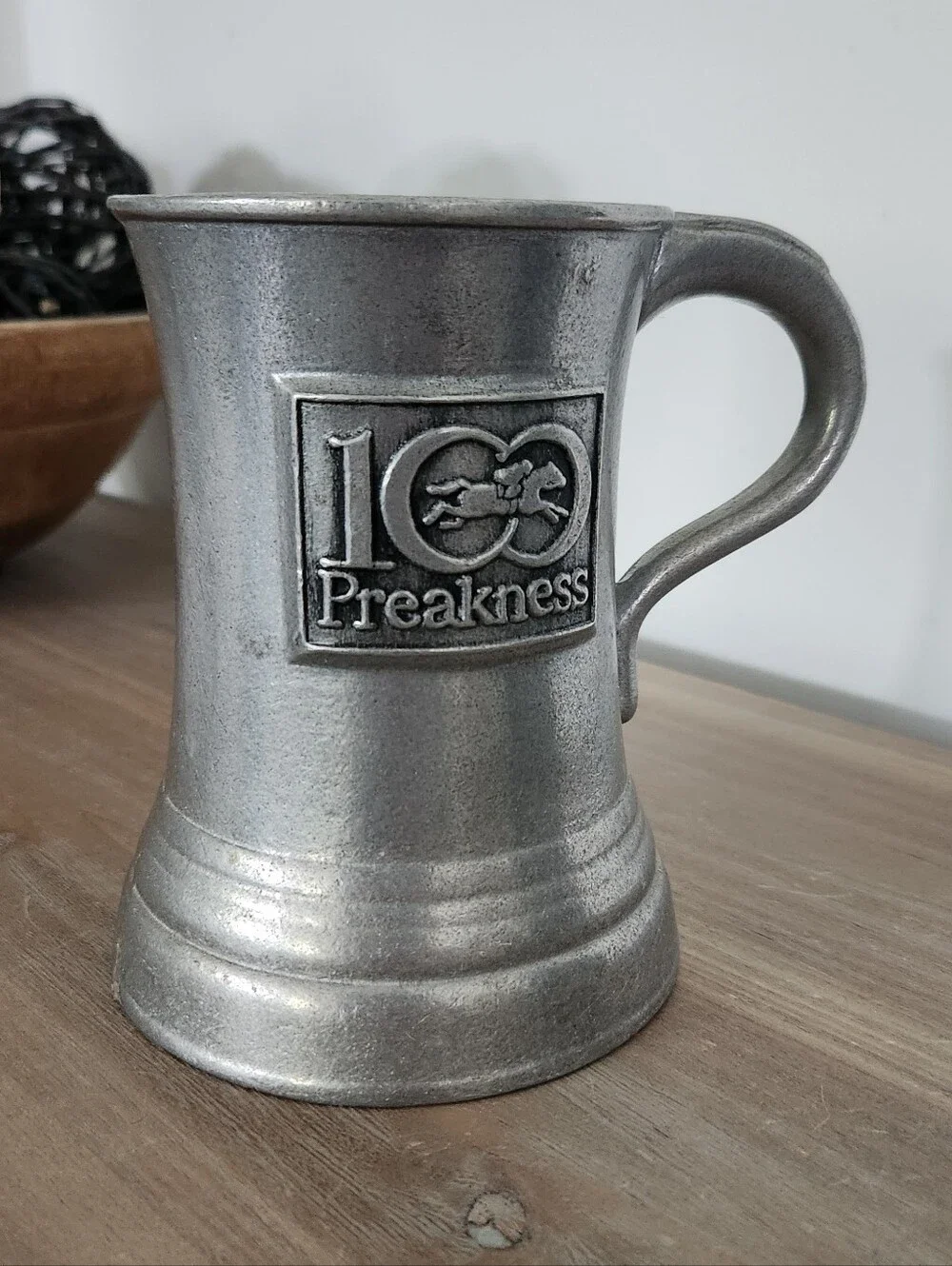 Vintage Wilton Armetale 100th Preakness Pewter Tankard Mug 1975 Collector Item